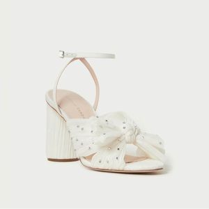 Loeffler Randall Pearl Rhinestone Bow Heel
